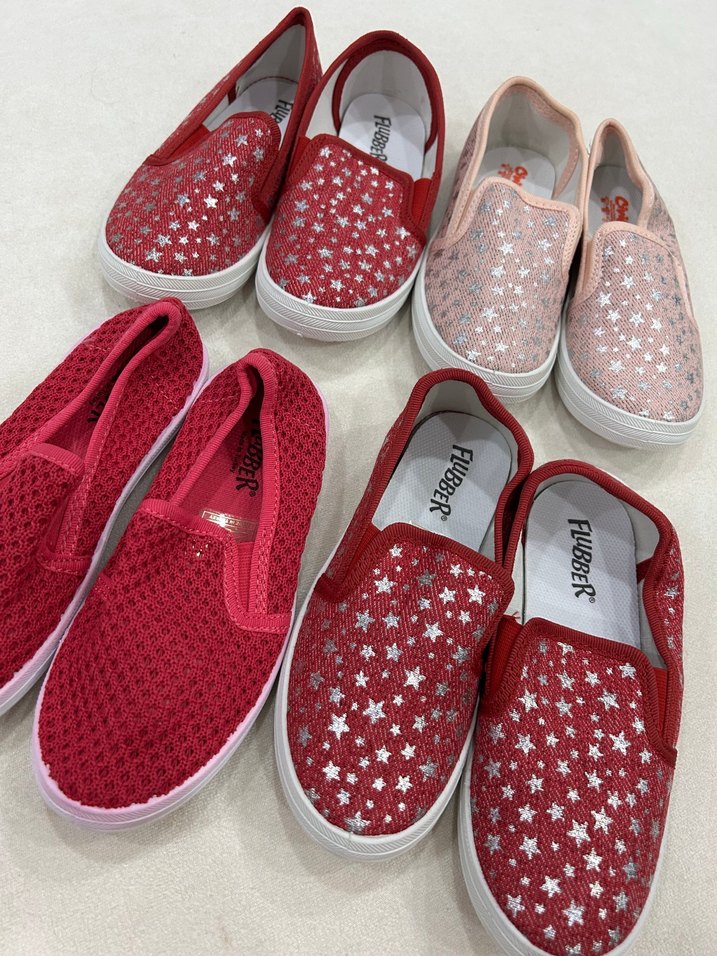 Kız Çocuk Renkli Nakışlı Sneakers Velcro - Görsel 2