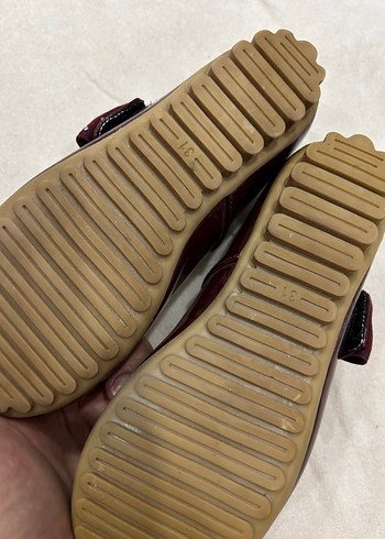 Bordo Kız Çocuk Fiyonklu Babet Ayakkabı - Görsel 2