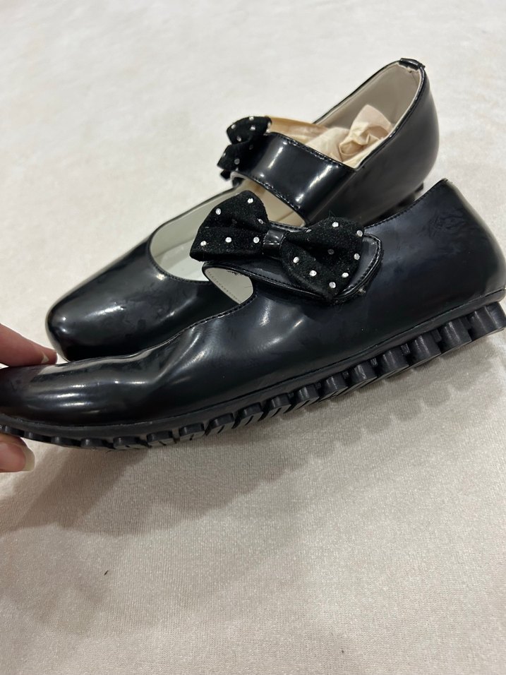 Kız Çocuk Siyah Tokalı Babet - Görsel 2