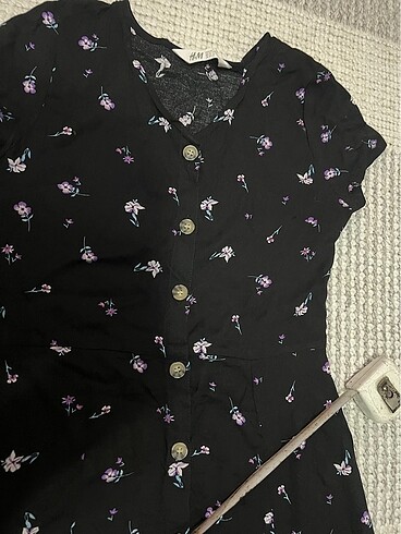 11-12 Yaş Beden siyah Renk H&M 10 11 yaş elbise