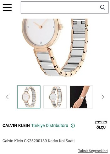 Calvin Klein Kadın Rose Renkli kol Saati - Görsel 7