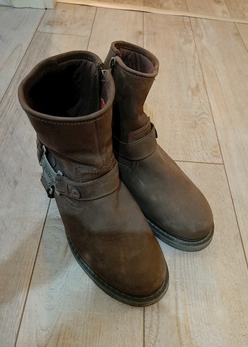 Harley Davidson Kahverengi Deri Biker Bot - Görsel 8