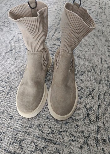 Tergan kadın suet bot - Görsel 3