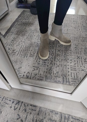 Tergan kadın suet bot - Görsel 6