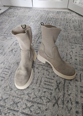 Tergan kadın suet bot - Görsel 2