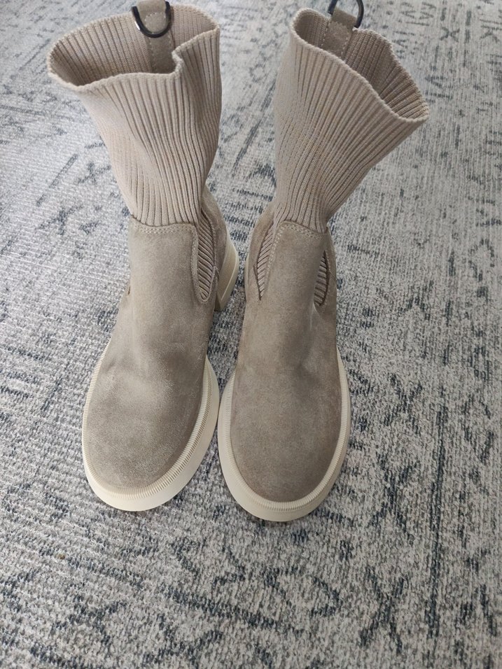 Tergan kadın suet bot - Görsel 3