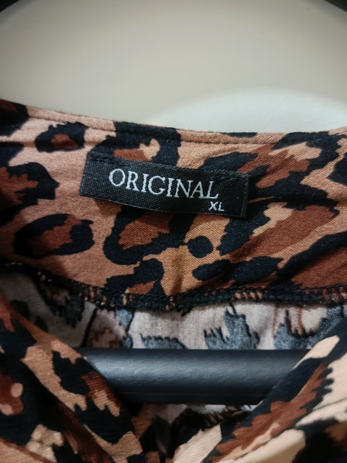 Kahverengi Leopar Desenli Kadın Tunik - Görsel 3