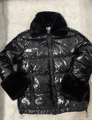 xs Beden siyah Renk Rugan Şişme Mont