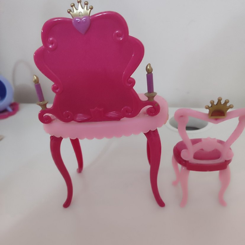 Pembe Çocuk Şifonyer ve Aynalı Masa - Görsel 3