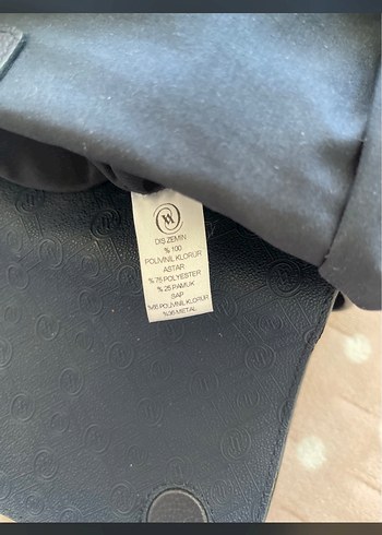 Vakko Mavi Süet Tokalı Kadın Çanta - Görsel 5