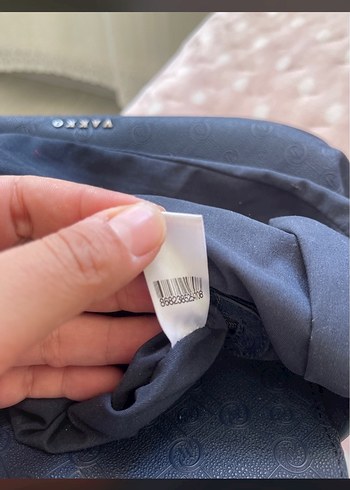 Vakko Mavi Süet Tokalı Kadın Çanta - Görsel 4