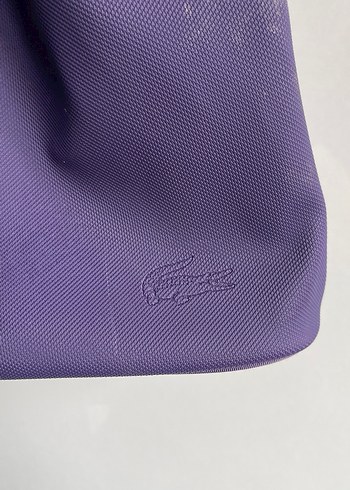 Mor Deri Kadın Çanta - Minimalist ve Kemer Detaylı - Görsel 3