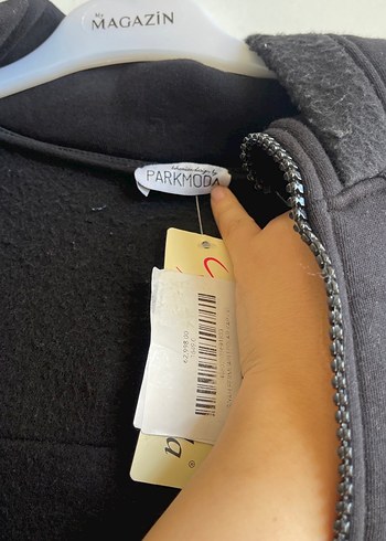 Kapüşonlu Siyah Uzun Kadın Kaban - Görsel 5