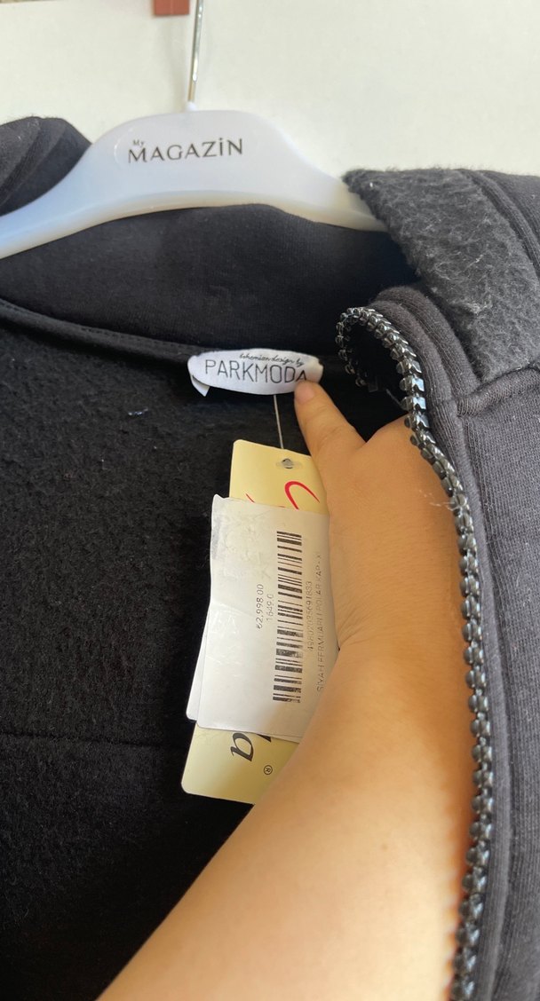 Kapüşonlu Siyah Uzun Kadın Kaban - Görsel 5