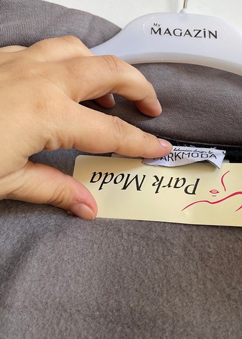 Gri Kapüşonlu Uzun Fermuarlı Kadın Kaban - Görsel 6