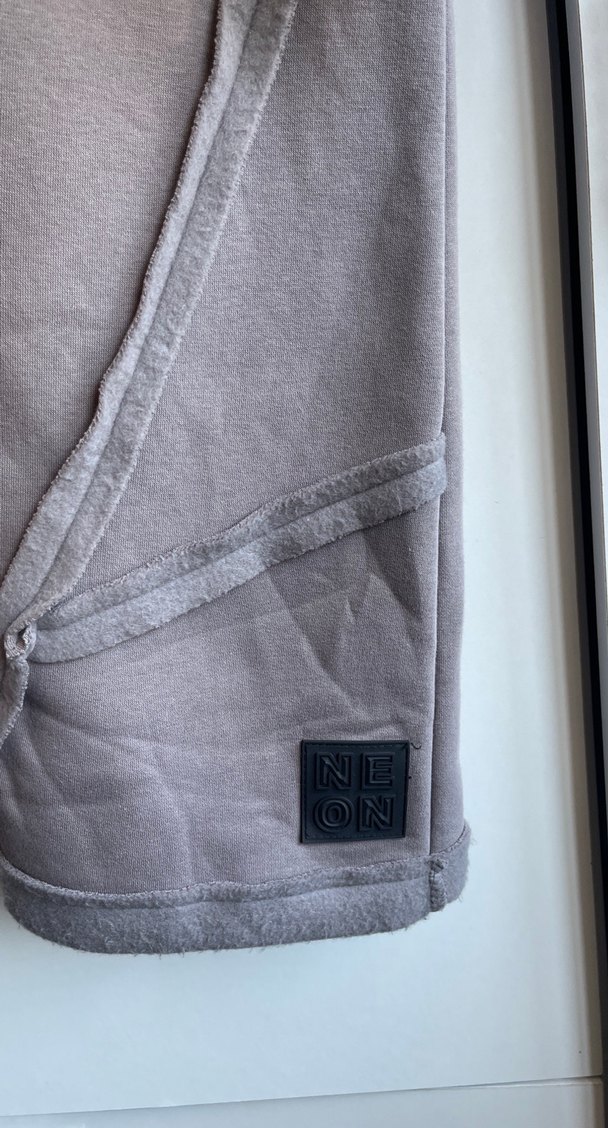 Gri Kapüşonlu Uzun Fermuarlı Kadın Kaban - Görsel 3