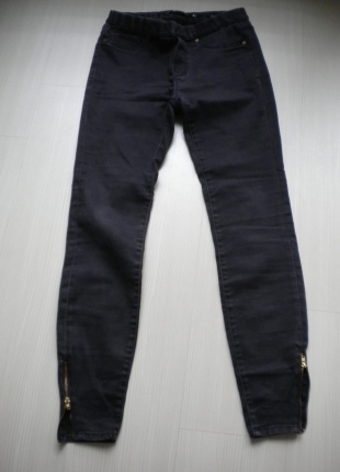 fermuar detaylı dar pantalon