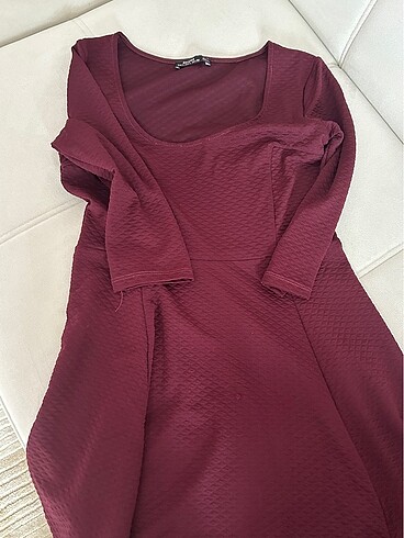 Bordo elbise