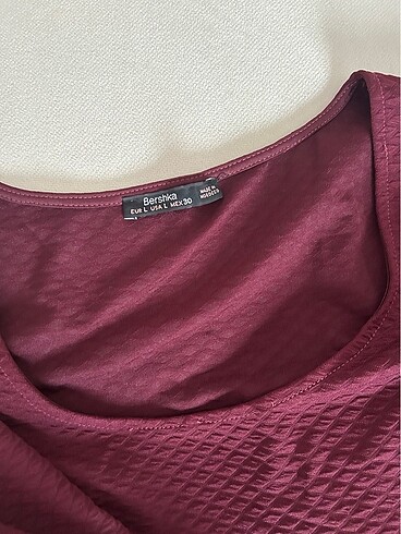 Bershka Bordo elbise