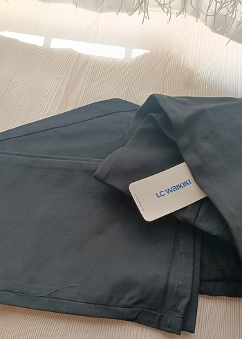 LC Waikiki Siyah Kadın Kumaş Pantolon