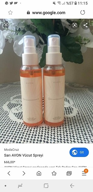 vücut sprey 2tanesi 30tl