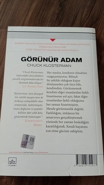  Beden Görünür Adam - Chuck Klosterman