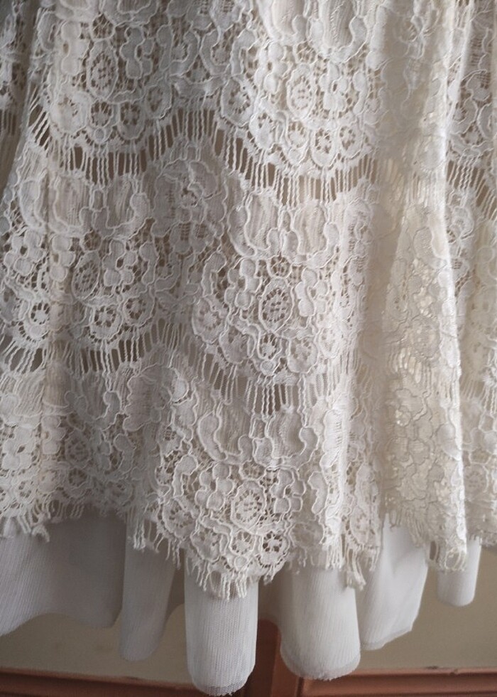 Dantelli elbise  - Görsel 5