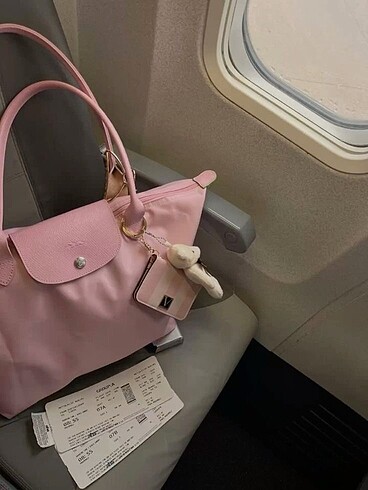 Longchamp Toz pembe