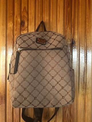Pierre cardin krem rengi sırt çantası