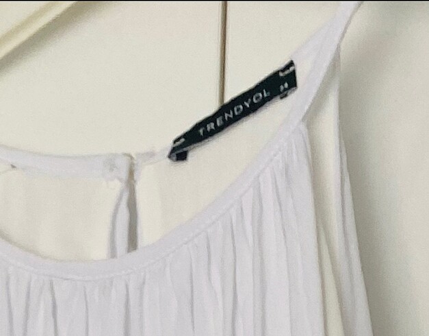 36 Beden beyaz Renk Halter yaka elbise