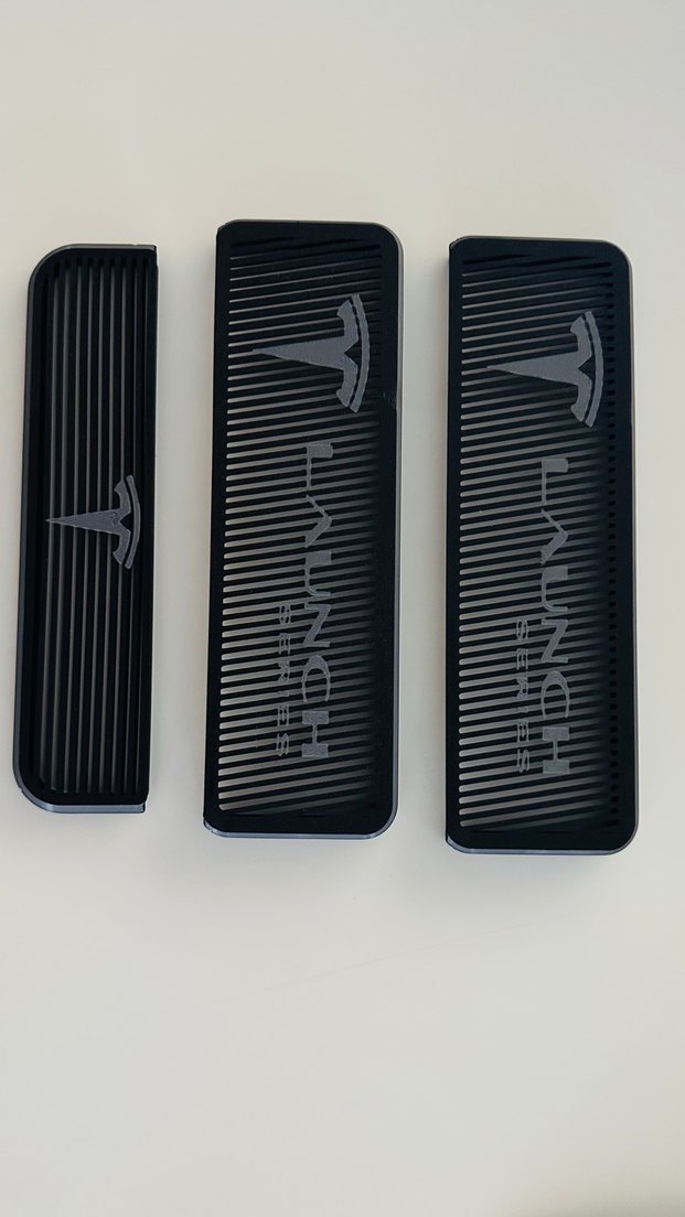 Siyah Tesla Launch Logo Amblemler - Görsel 2