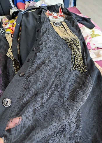 Nakışlı Köpek Desenli Ceket tasarım - Görsel 5