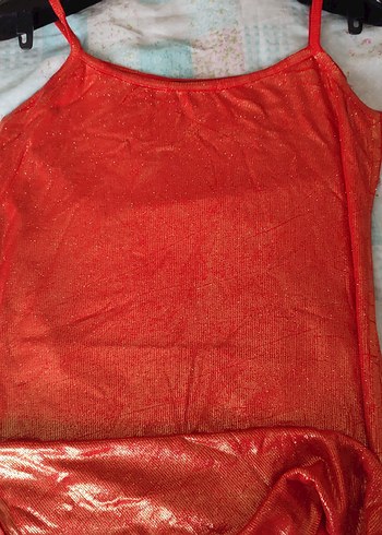 Kırmızı Parlak büstiyer - Görsel 7