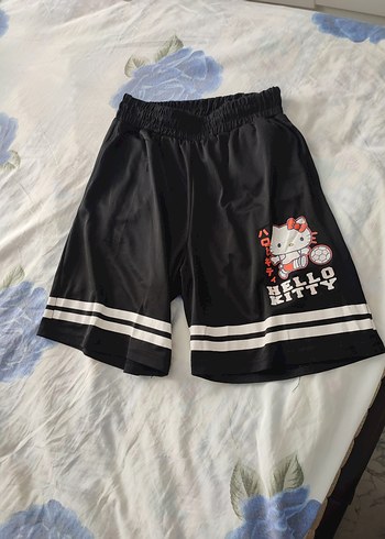 Hello Kitty Hello Kitty Baskılı Siyah şort kullanılmış