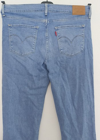 30 Beden mavi Renk Mavi Regular Fit Denim Kadın Jean