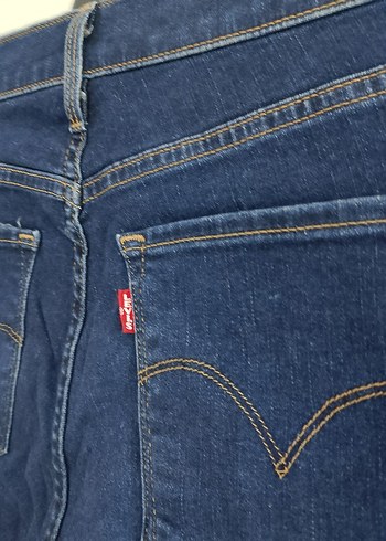 32 Beden Kadın Lacivert Denim Normal Boy Jean