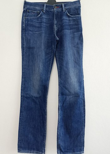 Tommy Hilfiger Erkek Lacivert Denim Normal Kesim Jean