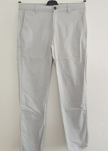 LC Waikiki gri slim Fit Keten Erkek Pantolon