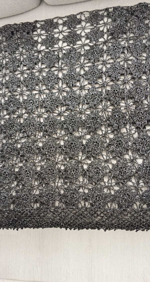 Gri Dantel Detaylı Uzun Kollu Triko Kazak - Görsel 4