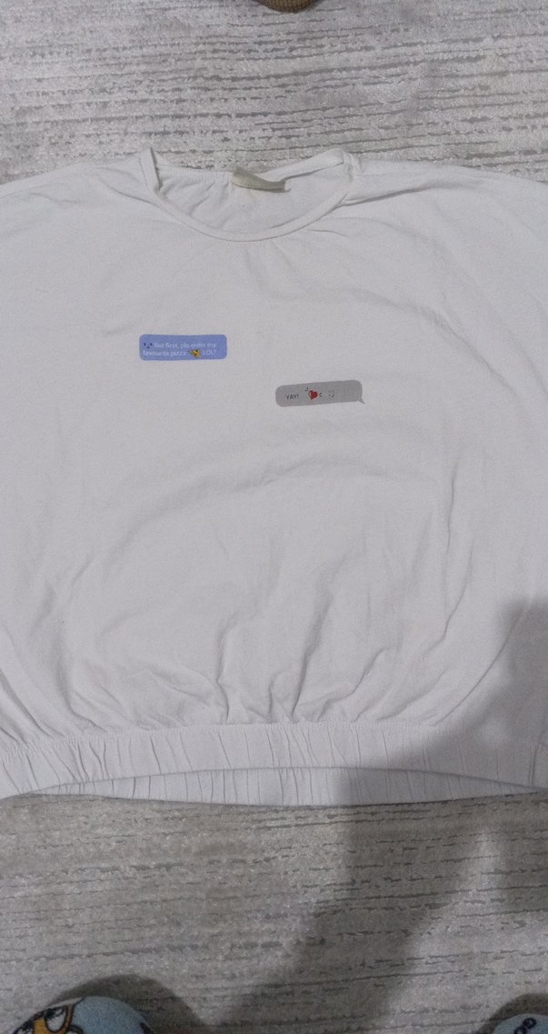 Beyaz Kısa Kollu t shirt - Görsel 2