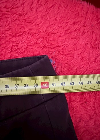 l Beden kahverengi Renk Kadın Siyah Kemerli Kumaş Pantolon