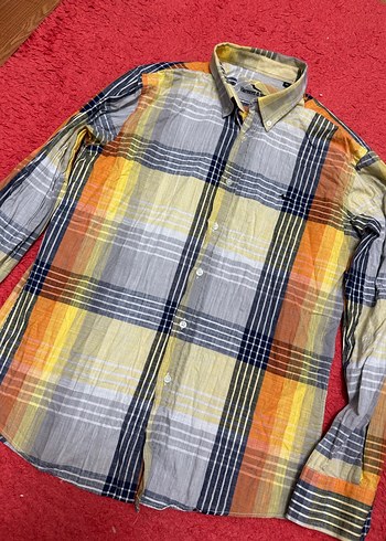 l/xl Beden Erkek Çok Renkli Pamuklu Kareli Gömlek
