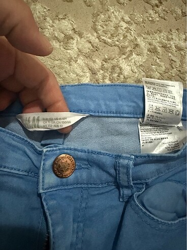 11-12 Yaş Beden mavi Renk H&M strec pantolon
