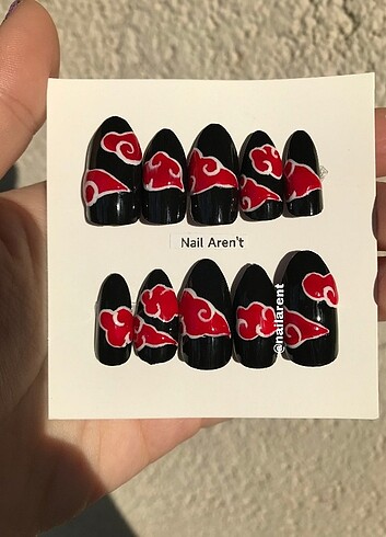 Akatsuki Nail Art Takma Tırnak