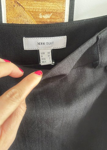 Mango Düğmeli kumaş etek - Görsel 3