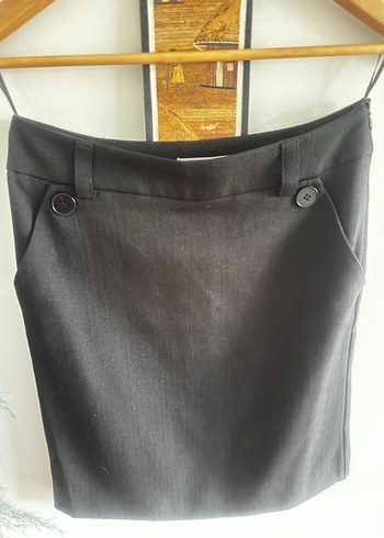 Mango Düğmeli kumaş etek - Görsel 2