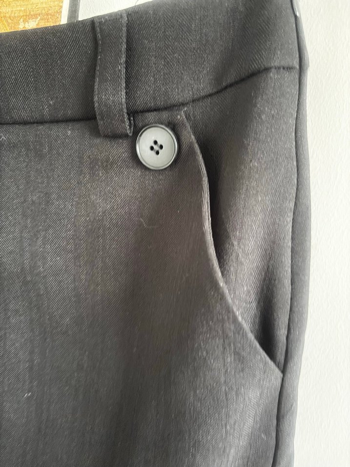 Mango Düğmeli kumaş etek - Görsel 4