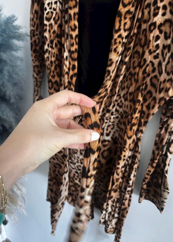 Leopar Desenli zara Kadın tulum - Görsel 6