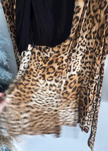 Leopar Desenli zara Kadın tulum - Görsel 4