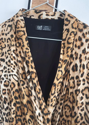 Leopar Desenli zara Kadın tulum - Görsel 5